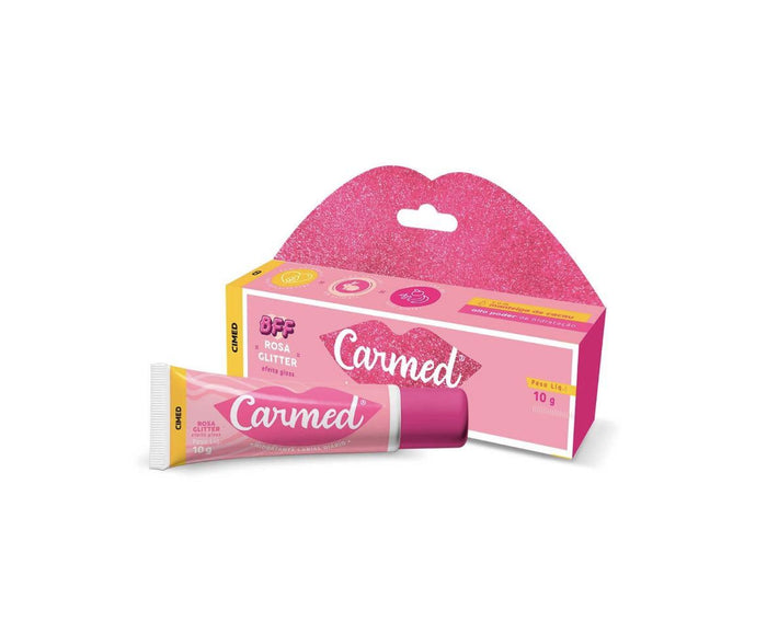 Carmed Lip GLoss - BFF Rosa Glitter efeito Gloss