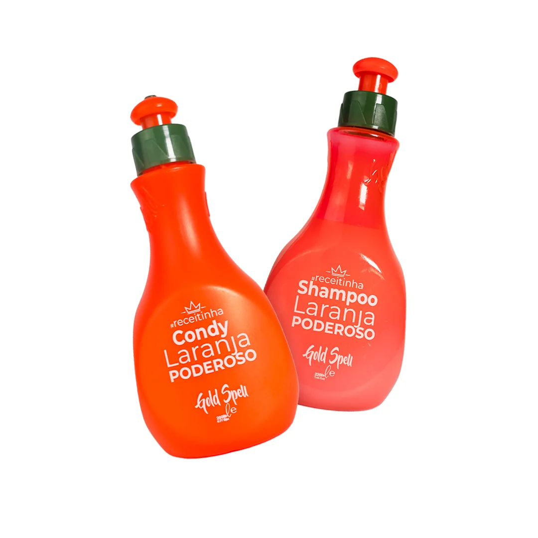 Shampoo e Condicionador Laranja Poderoso - Gold Spell