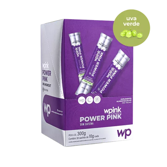 Power Pink Uva Verde - Pré-Treino Wpink 300g