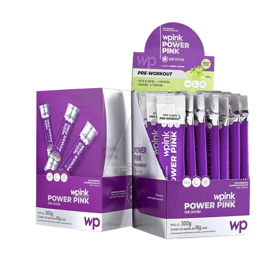Power Pink Uva Verde - Pré-Treino Wpink 300g