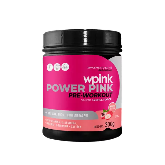 Super Power  Pink de Lichia - Pré-Treino Wpink 300g